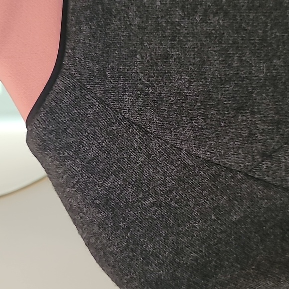 Marni gray wool with pink mandarin collar gold zip jacket sweater sz 40 / M / 8 - Picture 5 of 7